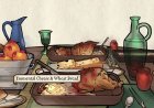 Pentiment teaches players through food on the table