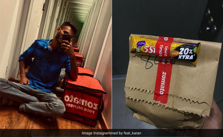 Zomato Delivery Agent Wins Hearts Online for Distributing Chocolates on His Birthday